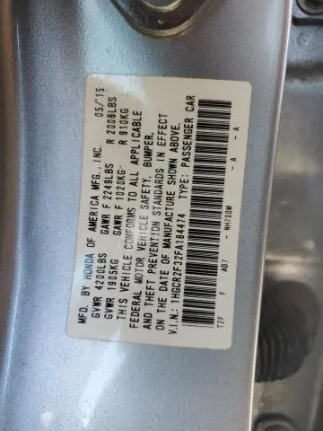 2015 HONDA ACCORD LX