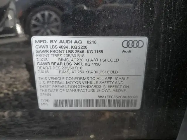 2016 AUDI Q3 PREMIUM PLUS  