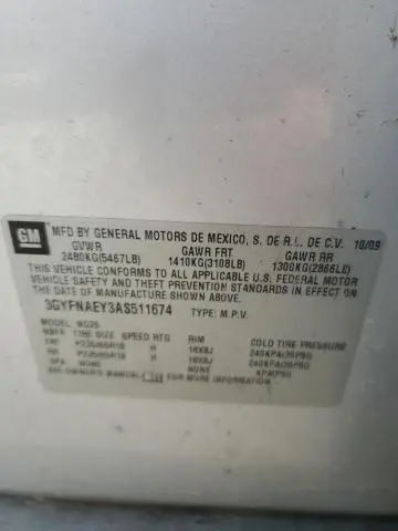 2010 CADILLAC SRX LUXURY COLLECTION  