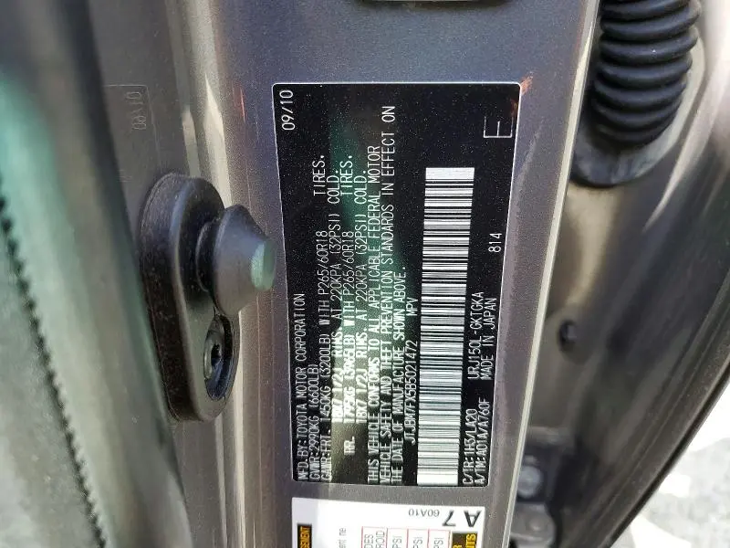 2011 LEXUS GX 460 BASE  