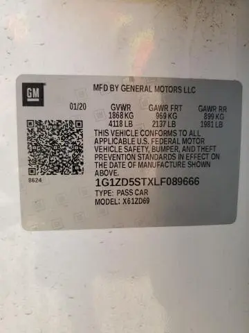 2020 CHEVROLET MALIBU LT  