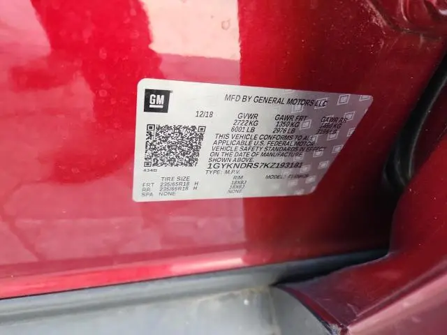 2019 CADILLAC XT5 LUXURY  