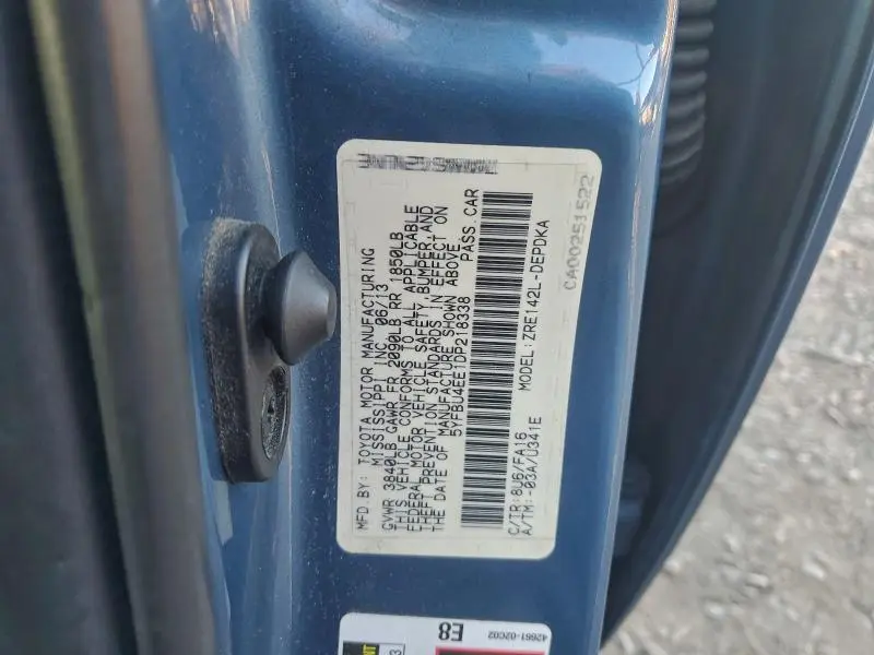 2013 TOYOTA COROLLA BASE  