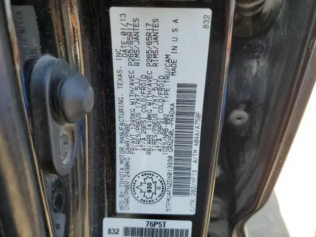 2013 TOYOTA TACOMA DOUBLE CAB LONG BED  