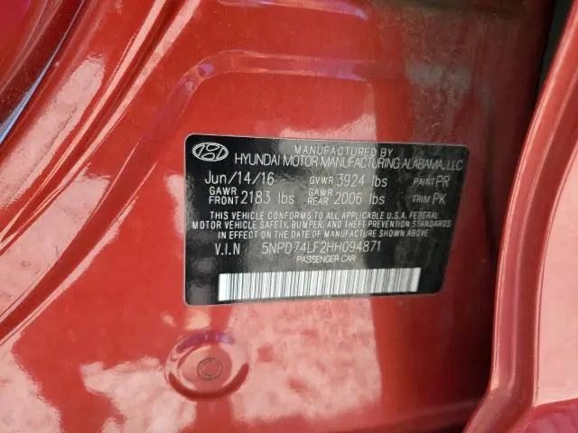 2017 HYUNDAI ELANTRA SE  
