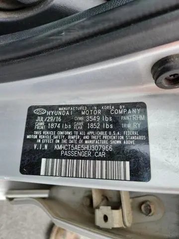 2017 HYUNDAI ACCENT SE  