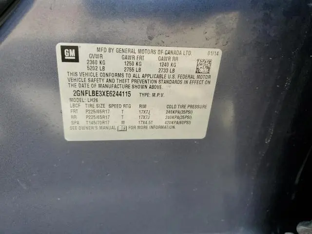 2014 CHEVROLET EQUINOX LT