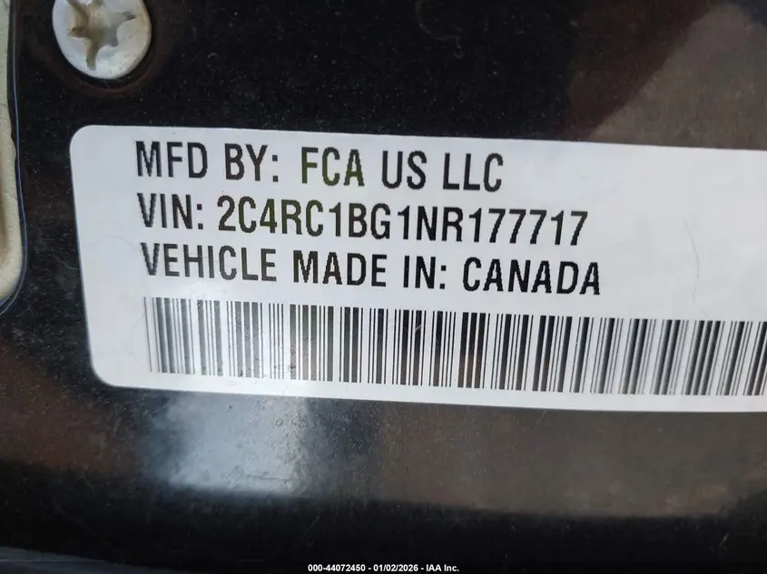 2022 CHRYSLER PACIFICA TOURING L