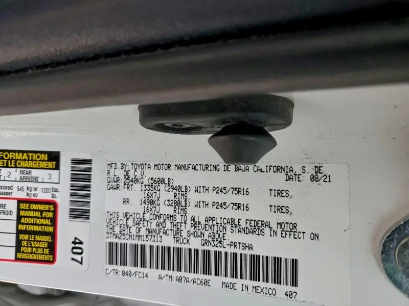 2021 TOYOTA TACOMA DOUBLE CAB  