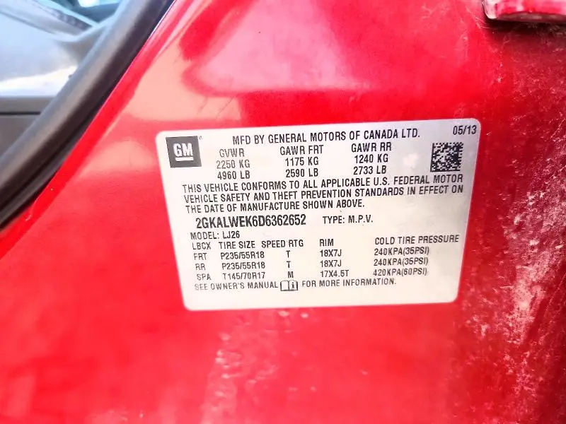 2013 GMC TERRAIN SLT  