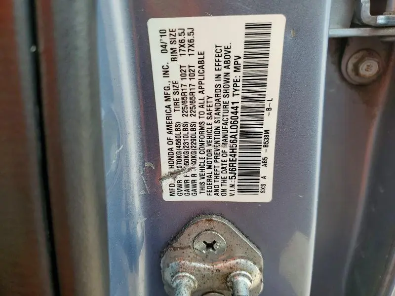 2010 HONDA CR-V EX  
