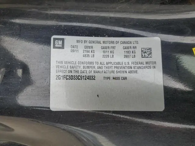 2012 CHEVROLET CAMARO LT