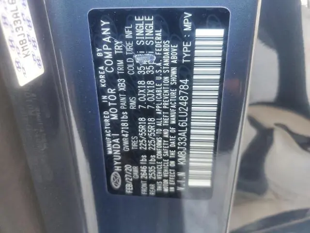 2020 HYUNDAI TUCSON LIMITED  