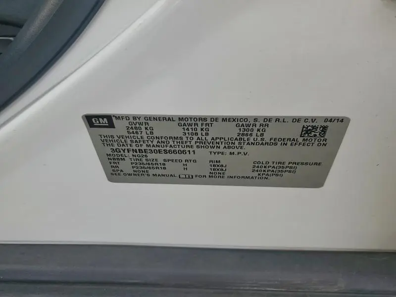 2014 CADILLAC SRX LUXURY COLLECTION  