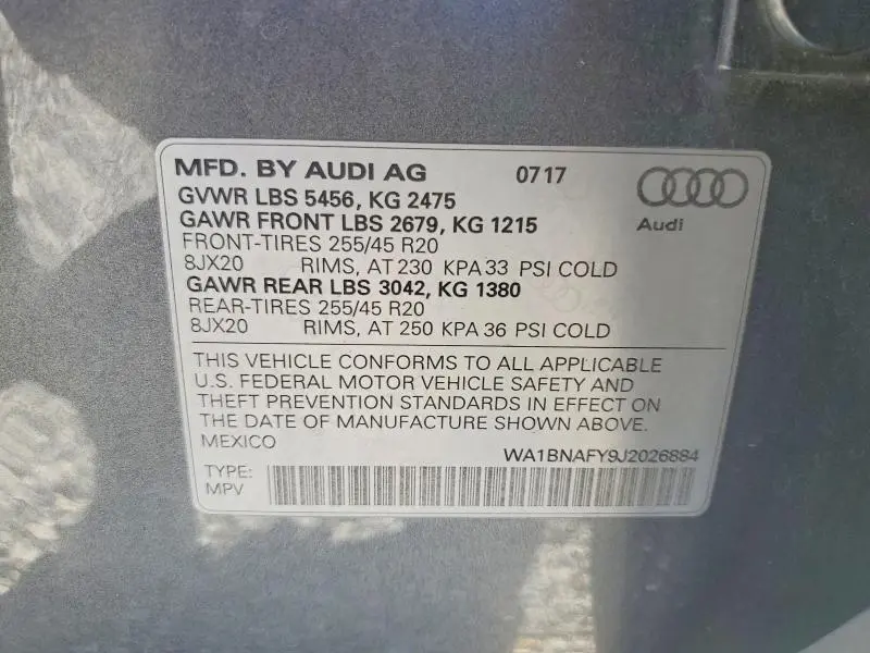 2018 AUDI Q5 PREMIUM PLUS  