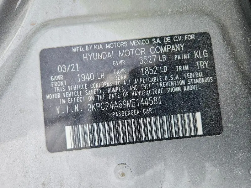 2021 HYUNDAI ACCENT SE  