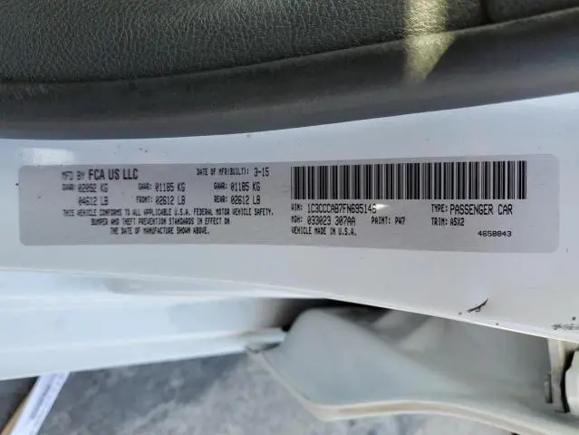 2015 CHRYSLER 200 LIMITED  