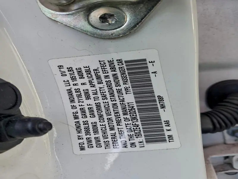 2019 HONDA INSIGHT LX  