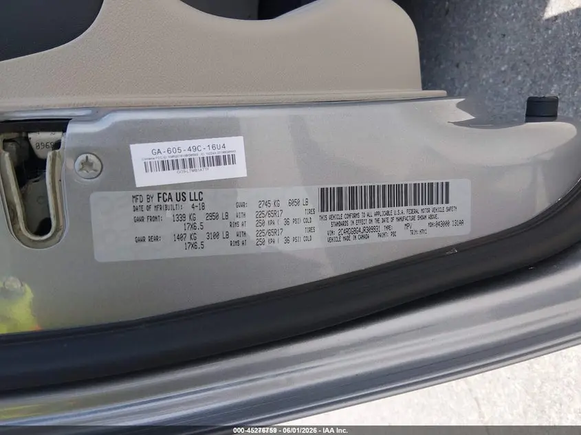 2018 DODGE GRAND CARAVAN SE