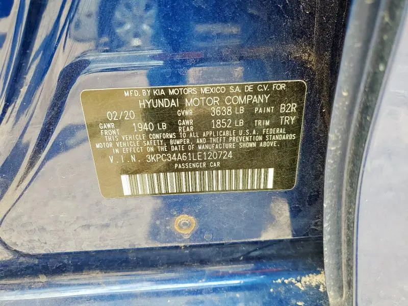 2020 HYUNDAI ACCENT LIMITED  