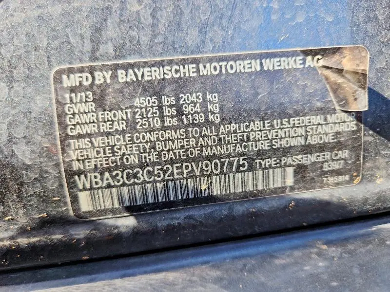 2014 BMW 320 I XDRIVE  