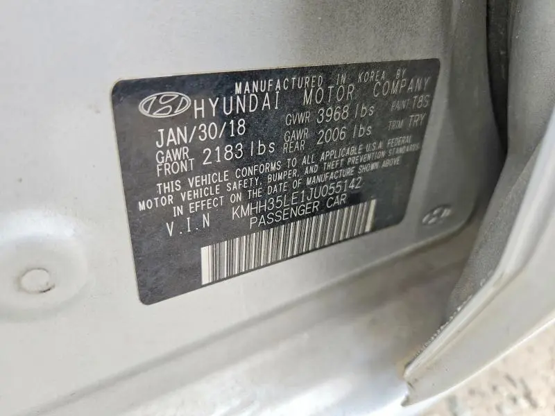 2018 HYUNDAI ELANTRA GT BASE  