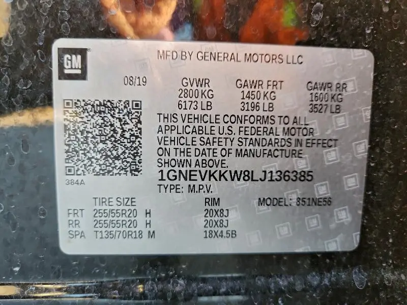 2020 CHEVROLET TRAVERSE PREMIER  