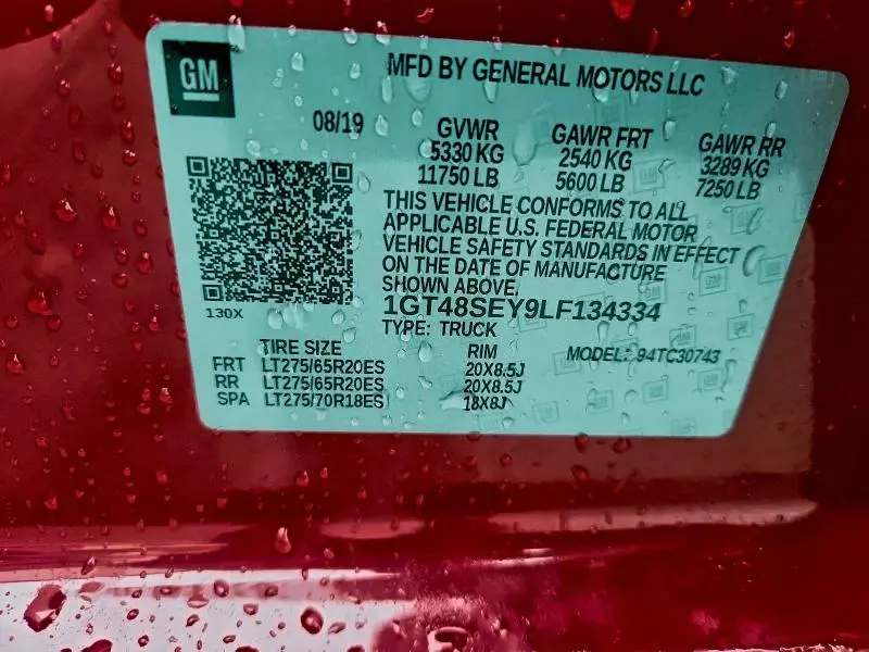 2020 GMC SIERRA C3500 SLT  