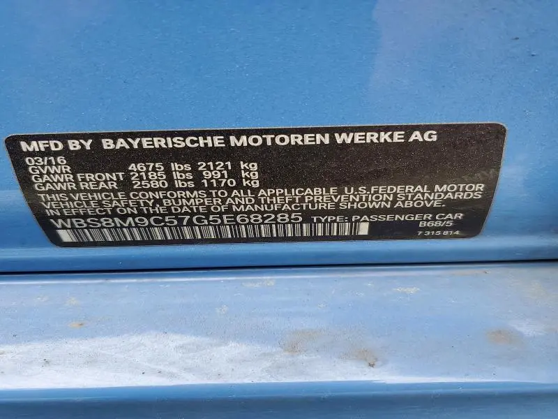 2016 BMW M3   