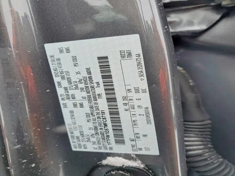 2021 FORD F150 SUPERCREW  