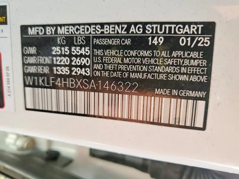 2025 MERCEDES-BENZ E 350 4MATIC  