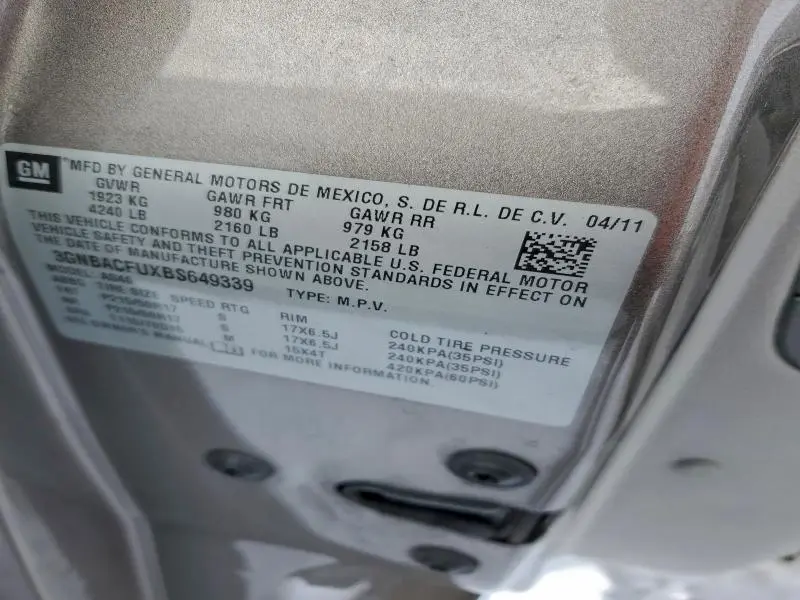 2011 CHEVROLET HHR LT  