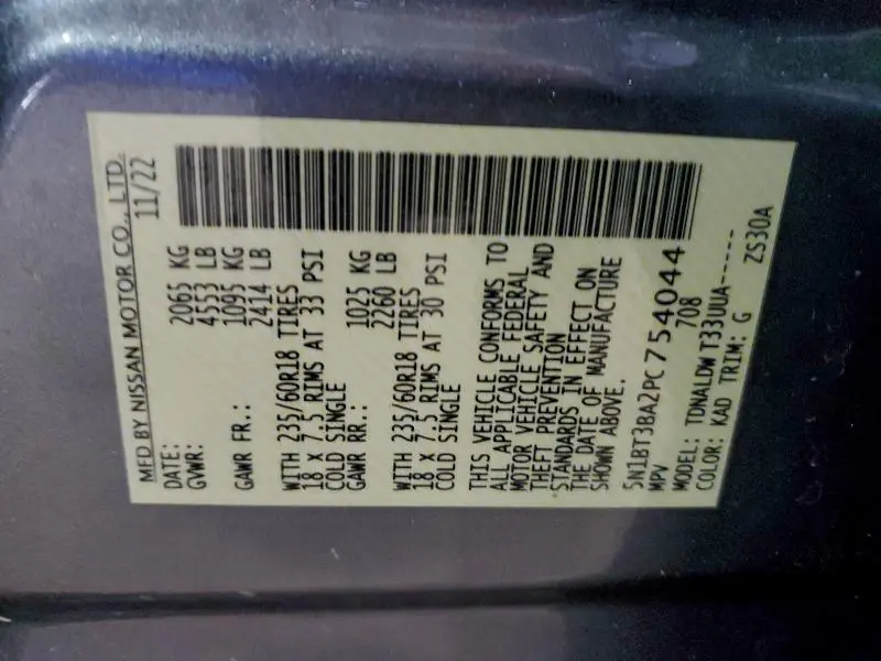 2023 NISSAN ROGUE SV  