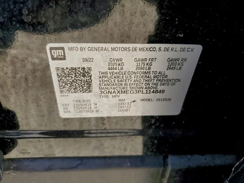 2023 CHEVROLET EQUINOX RS  