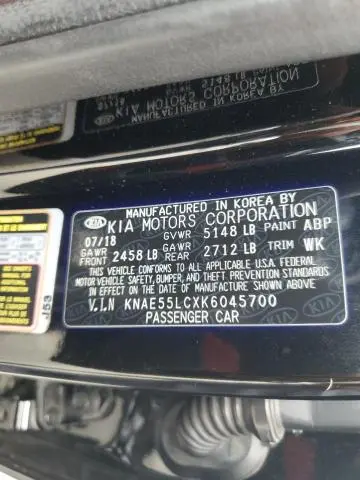 2019 KIA STINGER GT2  