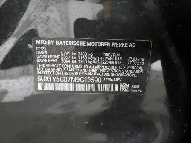 2021 BMW X3 XDRIVE30I  