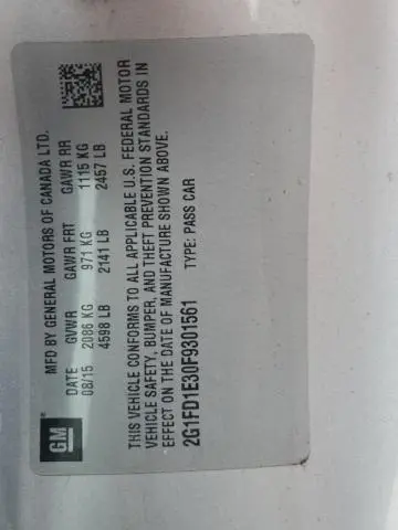 2015 CHEVROLET CAMARO LT  