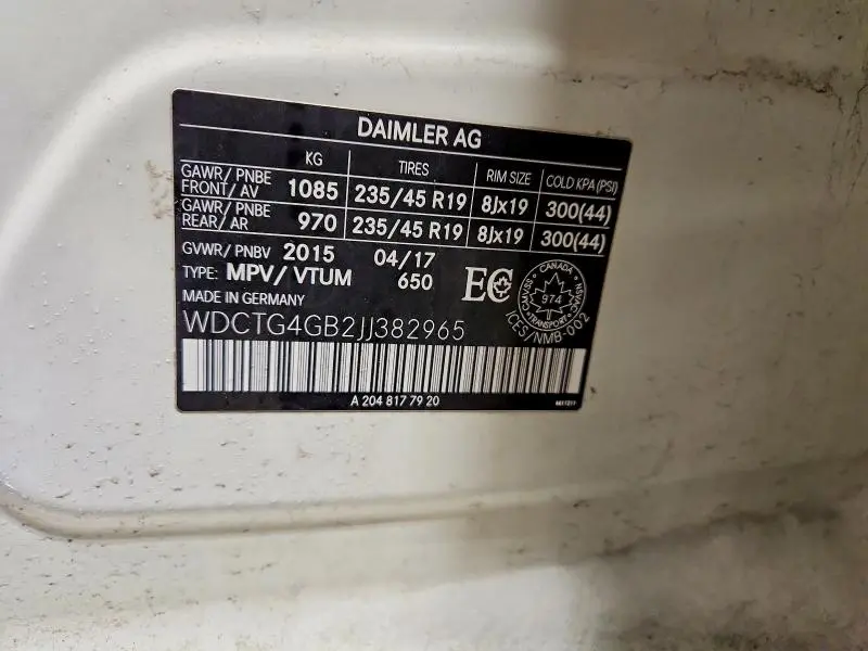 2018 MERCEDES-BENZ GLA 250 4MATIC  