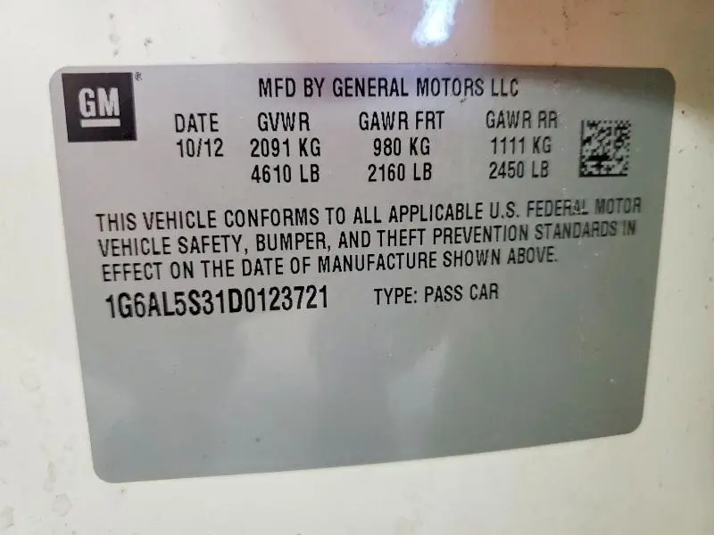 2013 CADILLAC ATS PREMIUM  