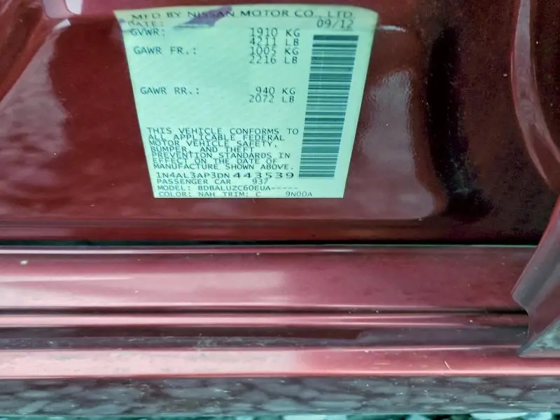 2013 NISSAN ALTIMA 2.5  