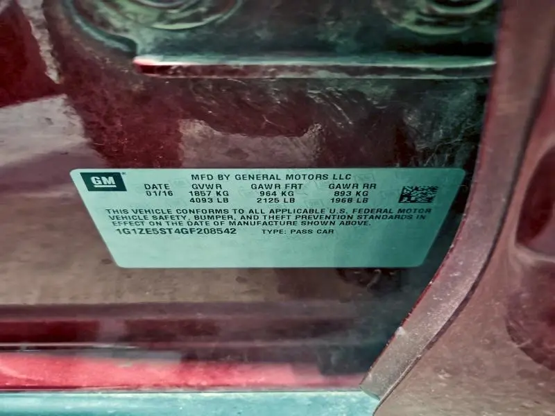 2016 CHEVROLET MALIBU LT  