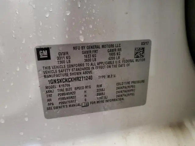 2017 CHEVROLET TAHOE K1500 PREMIER  