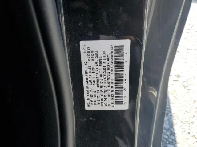 2017 HONDA ACCORD EXL