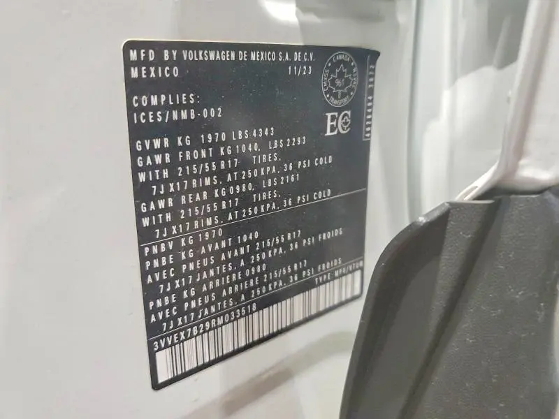 2024 VOLKSWAGEN TAOS SE  