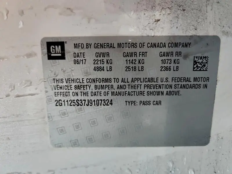 2018 CHEVROLET IMPALA PREMIER  