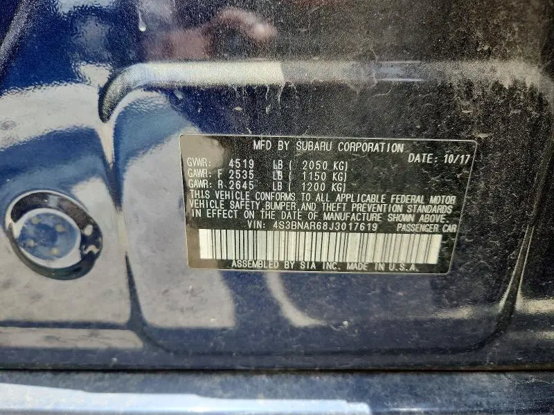 2018 SUBARU LEGACY SPORT  