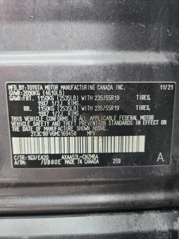2021 TOYOTA RAV4 XLE PREMIUM  