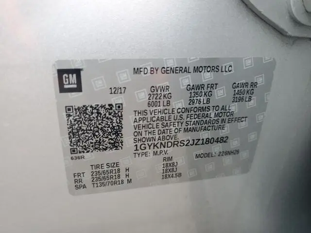 2018 CADILLAC XT5 LUXURY  