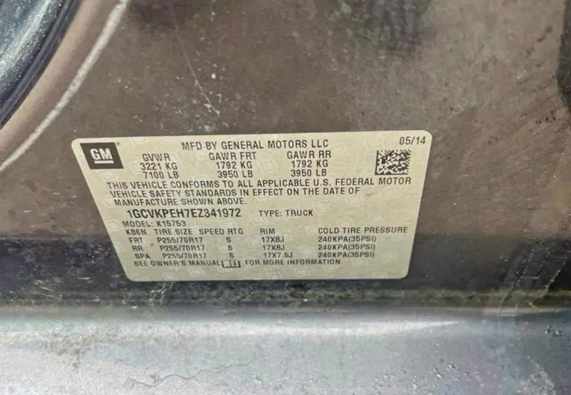 2014 CHEVROLET SILVERADO K1500  