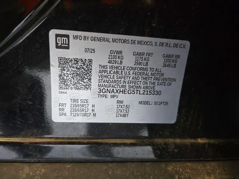 2026 CHEVROLET EQUINOX LT  